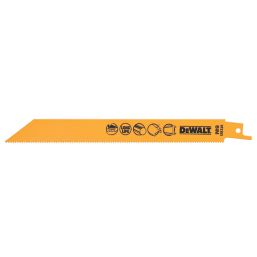 DEWALT  DT2353-QZ Multi-Material Reciprocating Saw Blades 203mm 5 Pack