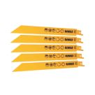 DEWALT  DT2353-QZ Multi-Material Reciprocating Saw Blades 203mm 5 Pack