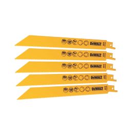 DEWALT  DT2353-QZ Multi-Material Reciprocating Saw Blades 203mm 5 Pack