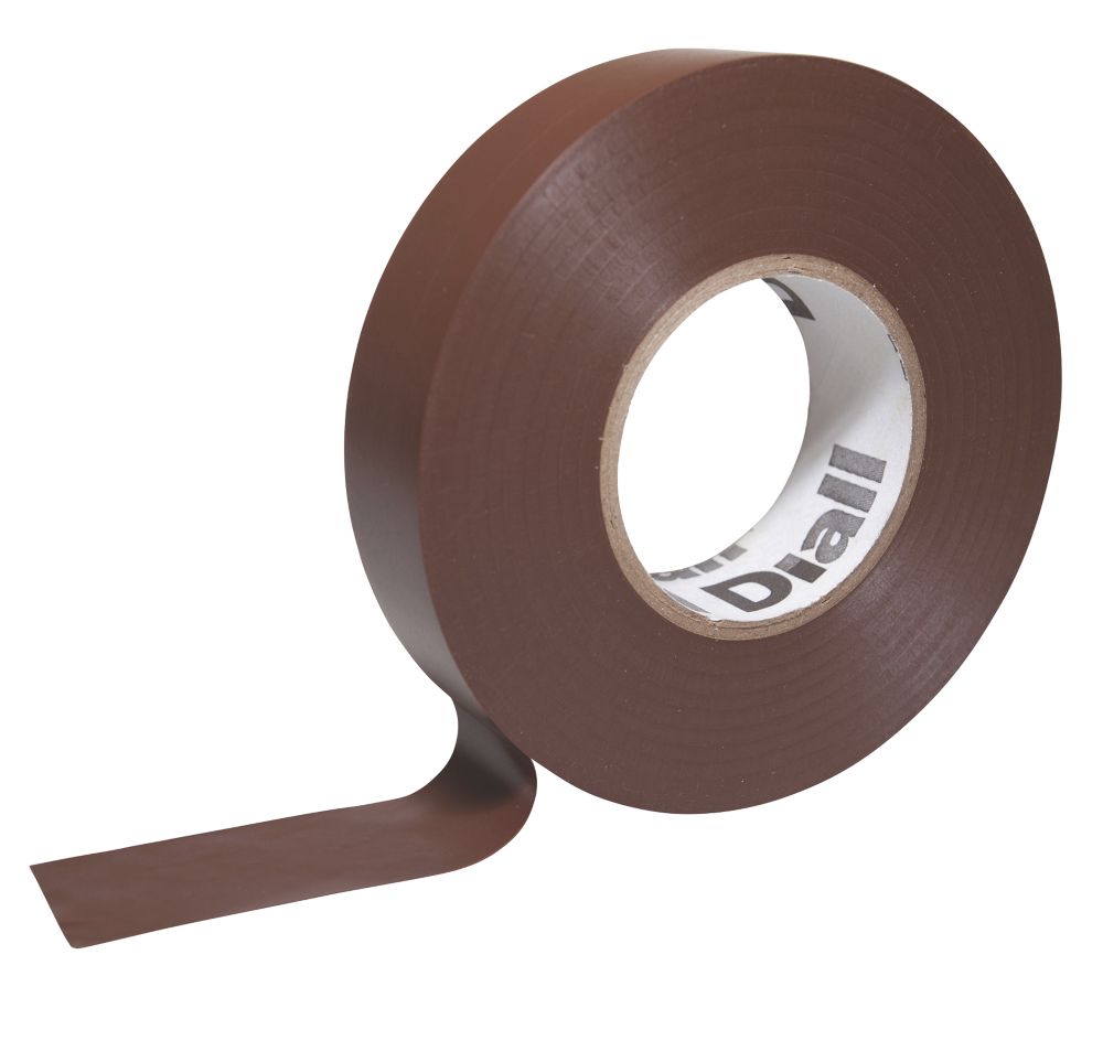 Diall Insulating Tape Brown 33m x 19mm Screwfix
