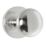 Carlisle Brass Mushroom Mortice Knob 61mm Pair Polished Chrome