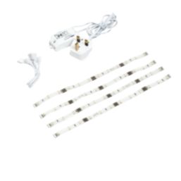 LAP Izo Flex 295mm LED Tape Cabinet Striplights 4 x 1W 4 x 60lm 4 Pack