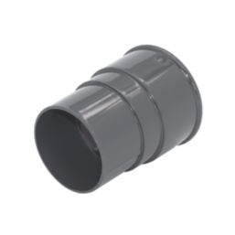 FloPlast  Round Downpipe Socket Anthracite Grey 68mm