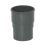 FloPlast  Round Downpipe Socket Anthracite Grey 68mm