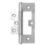 Smith & Locke Polished Chrome  Flush Hinges 100mm x 59.5mm 2 Pack
