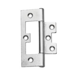 Smith & Locke Polished Chrome  Flush Hinges 100mm x 59.5mm 2 Pack