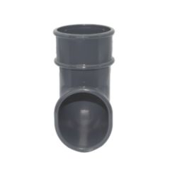 FloPlast MiniFlo Round Downpipe Shoe Anthracite Grey 50mm