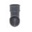 FloPlast MiniFlo Round Downpipe Shoe Anthracite Grey 50mm