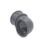 FloPlast MiniFlo Round Downpipe Shoe Anthracite Grey 50mm
