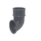 FloPlast MiniFlo Round Downpipe Shoe Anthracite Grey 50mm