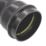 FloPlast  Push-Fit Single Socket Soil Pipe Black 110mm x 3m