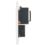 Hager WMSO100 1-Gang Dual Voltage Shaver Socket 115/230V ACV White with White Inserts