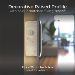 British General Nexus Metal 10AX 3-Gang 2-Way Light Switch  Polished Chrome