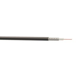 Time RG6 Black 1-Core Round Coaxial Cable 100m Drum
