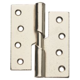 Smith & Locke Satin Nickel  Rising Butt Hinges RH 100mm x 103mm 2 Pack