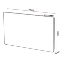 Blyss  1500W Electric Wall-Mounted Radiant Panel Heater 450mm x 690mm Dark Grey 5115BTU