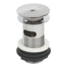 Flomasta Slotted Pop Up Basin Waste Chrome 66mm