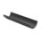 FloPlast MiniFlo PVC Half Round Gutters Black 76mm x 2m 6 Pack