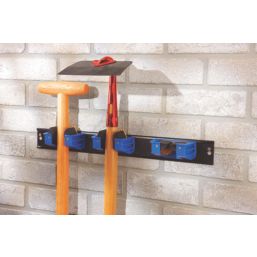Smith & Locke 3-Tool Hanger Rail Black/Blue 55 x 500mm