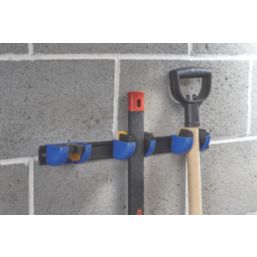 Smith & Locke 3-Tool Hanger Rail Black/Blue 55 x 500mm