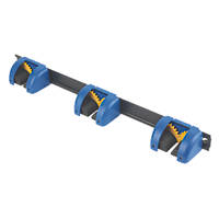 Smith & Locke 3 Tool Hanger Rail Black / Blue 48mm