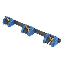 Smith & Locke 3-Tool Hanger Rail Black / Blue 55 x 500mm