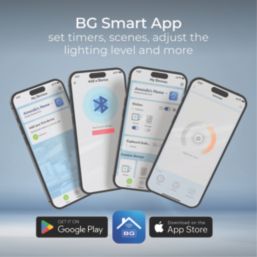 British General BG Smart 2-Gang 2-Way LED Smart Dimmer Switch - Secondary White