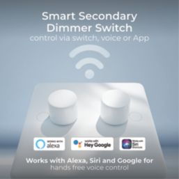 British General BG Smart 2-Gang 2-Way LED Smart Dimmer Switch - Secondary White