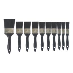 Flat Paint Brush Set 10 Pieces