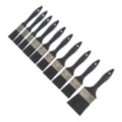 Flat Paint Brush Set 10 Pieces