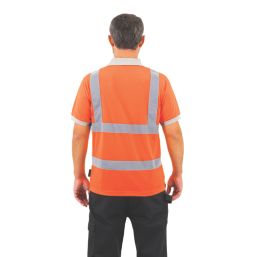 Site Farne Hi-Vis Polo Shirt Orange Large 45" Chest