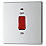LAP  45A 1-Gang DP Cooker Switch Polished Chrome with LED