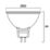 Sylvania ToLEDo GU5.3 MR16 LED Light Bulb Frosted 380lm 4.3W 5 Pack
