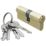 Smith & Locke 6-Pin Cylinder Lock 45-55 (100mm) Brass