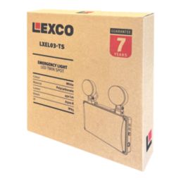 Lexco  Non-Maintained Emergency LED Twin Spotlight White 3W 450lm