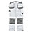 Site Jackal Work Trousers White / Grey 32" W 32" L
