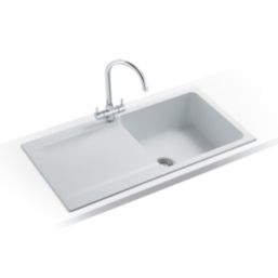 Franke Orion 1 Bowl Tectonite Inset Kitchen Sink White Reversible 940mm x 510mm