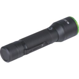 Luceco  Rechargeable LED Torch Black/Green 400lm