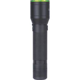 Luceco  Rechargeable LED Torch Black/Green 400lm