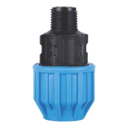 Flomasta  MDPE Male Adaptor 20mm x 1/2"