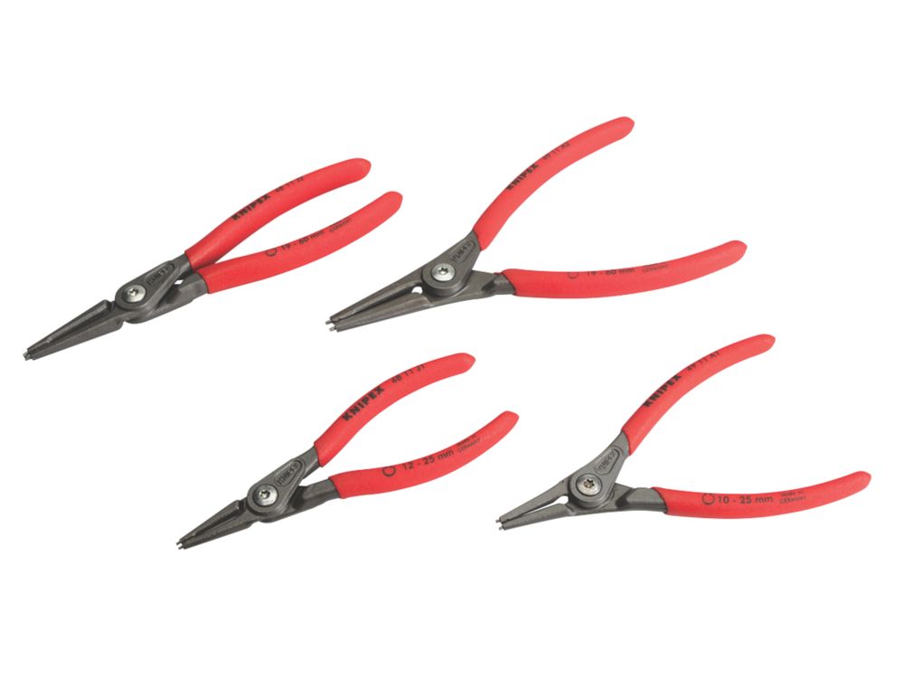 Knipex Precision Circlip Pliers in Tool Roll 4 Pieces Screwfix