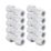 Hep2O  Plastic Push-Fit Equal Keyless Coupler 10mm 10 Pack