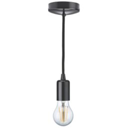 Knightsbridge  Contemporary Pendant Matt Black