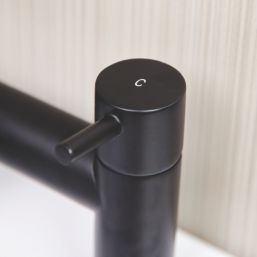 ETAL Juke Matt Black 112mm Deck Mounted Dual Control Manual Shower Mixer Tap