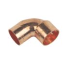 Flomasta  Copper End Feed Equal 90° Street Elbows 22mm 2 Pack