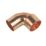 Flomasta  Copper End Feed Equal 90° Street Elbows 22mm 2 Pack