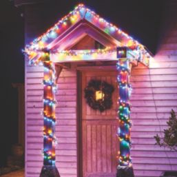 300 LED Indoor & Outdoor Multi Colour Cluster Christmas Lights