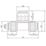 Flomasta  Plastic Push-Fit Reducing Tee 15mm x 15mm x 22mm