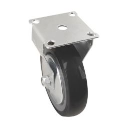 Essentials Heavy Duty TPR Fixed Castor 100mm Grey