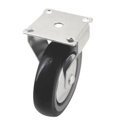 Essentials Heavy Duty TPR Fixed Castor 100mm Grey